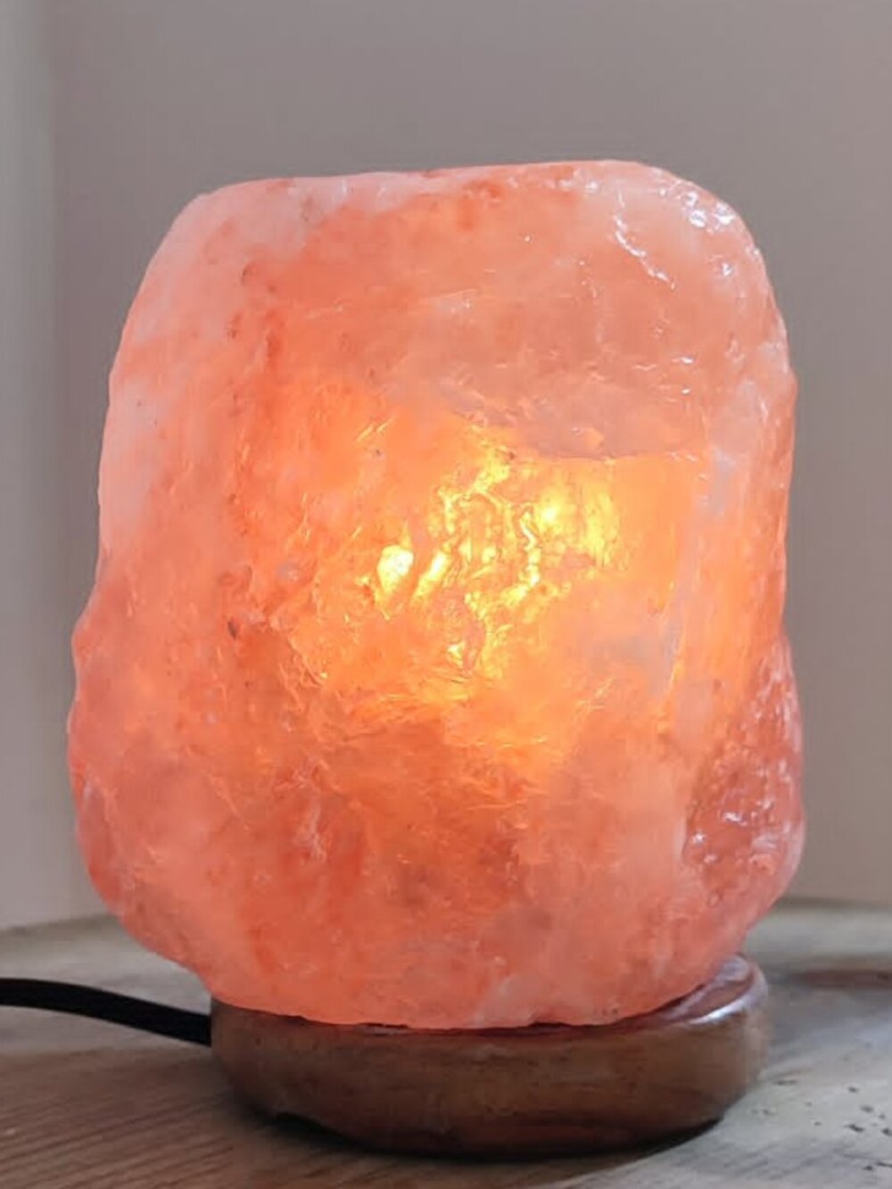 Small Himalayan Salt Lamp with Dimmer Switch